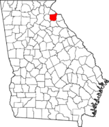 Georgia Franklin County Map.png