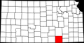 200px-Map of Kansas highlighting Cowley County svg.bmp
