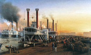 New-Orleans-Hippolyte Sebron - Bateaux A Vapeur Géants 1853.jpg