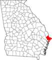 Georgia Chatham County Map.png