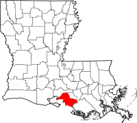 Map of Louisiana highlighting St. Mary Parish