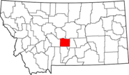 Map of Montana highlighting Wheatland County.png