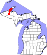Michigan, Houghton County Locator Map.png
