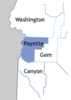 Payette County map