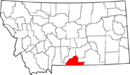 Map of Montana highlighting Carbon County.png