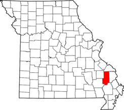 Missouri Bollinger County Map.png