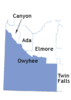 Owyhee County map