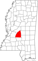 Map of Mississippi highlighting Rankin County.png