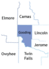 Gooding County map