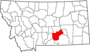 Map of Montana highlighting Yellowstone County.png