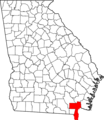 Georgia Charlton County Map.png