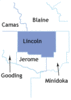 Lincoln County map