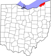 Map of Ohio highlighting Lake County.PNG