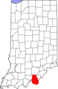 Indiana, Harrison County Locator Map.png
