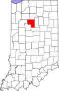 Indiana, Cass County Locator Map.png