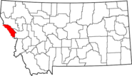 Map of Montana highlighting Mineral County.png