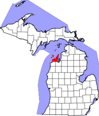 Michigan, Leelanau County Locator Map.png