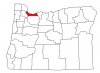 Multnomah County map