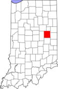 Indiana, Delaware County Locator Map.png