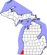 Michigan, Berrien County Locator Map.png