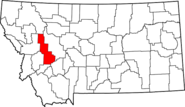 Map of Montana highlighting Powell County.png