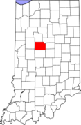 Indiana, Clinton County Locator Map.png