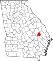 Georgia Candler County Map.png