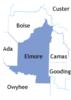 Elmore County map