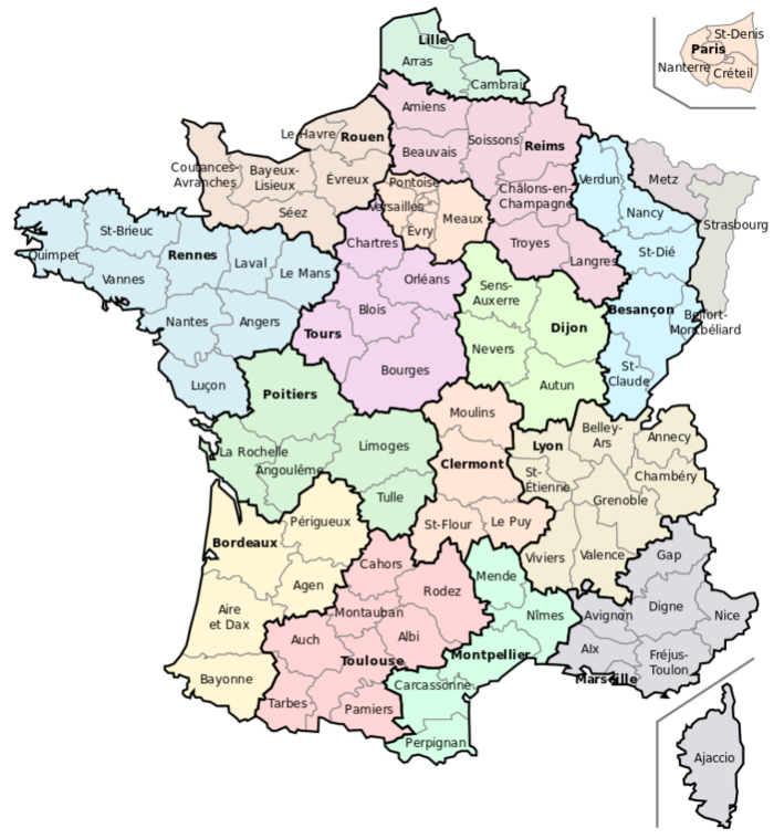 Provinces ecclésiastiques 2002 (France).PNG