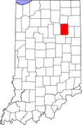 Indiana, Huntington County Locator Map.png