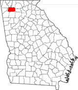Georgia Gordon County Map.png