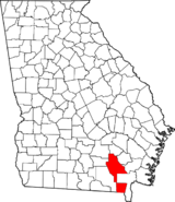 Georgia Ware County Map.png