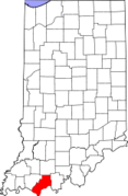 Indiana, Spencer County Locator Map.png