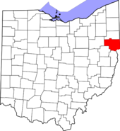 Map of Ohio highlighting Columbiana County.PNG