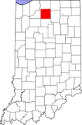Indiana, Marshall County Locator Map.png