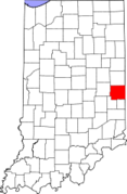 Indiana, Wayne County Locator Map.png