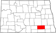 North Dakota LaMoure Map.png
