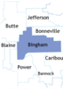 Bingham County map