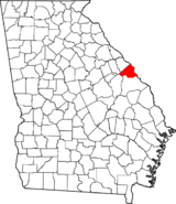 Georgia Richmond County Map.png