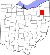 Map of Ohio highlighting Portage County.PNG