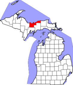 Michigan, Alger County Locator Map.png