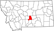 Map of Montana highlighting Golden Valley County.png