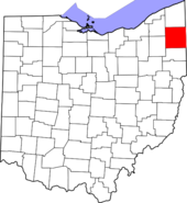 Map of Ohio highlighting Trumbull County.PNG