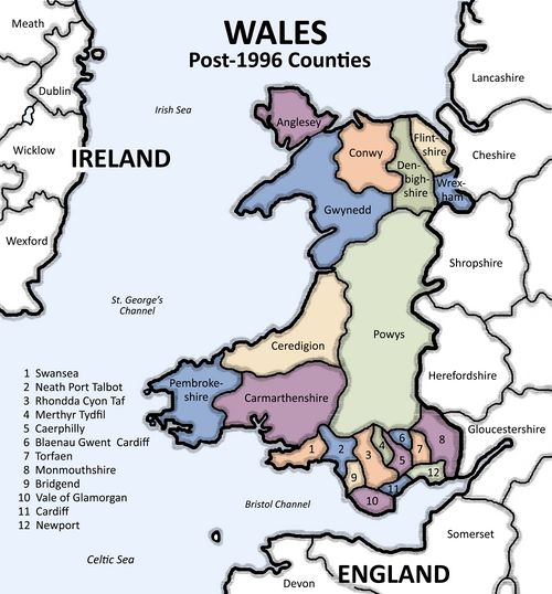 Wales Post-1996 Counties antique.jpg