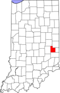 Indiana, Fayette County Locator Map.png