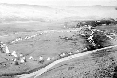 Nez Perce Camp Lapwai -Idaho 1899