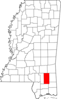Map of Mississippi highlighting Perry County.png