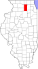 DeKalb County map