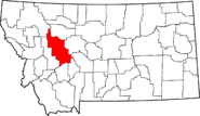 Map of Montana highlighting Lewis and Clark County.png