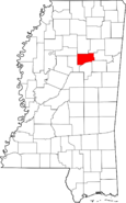 Webster County in Mississippi map.PNG